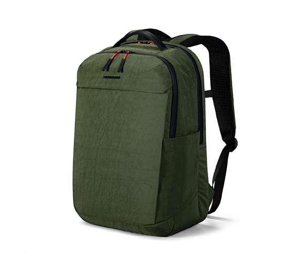 【KINGSONS】水洗紋理｜防水雙層後背包-松葉綠