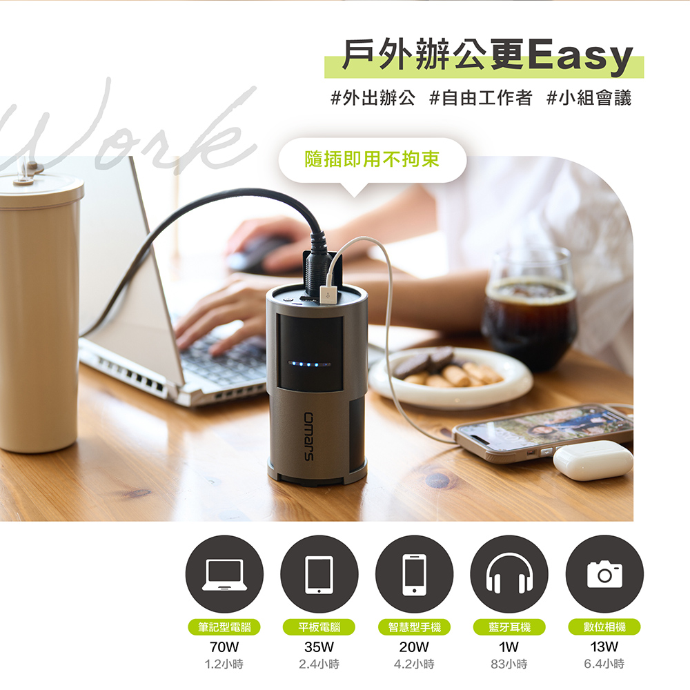 【omars】AC攜帶式交直流行動電源
