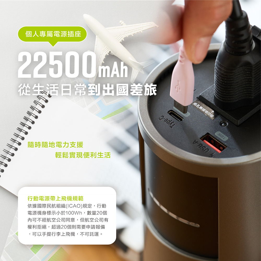 【omars】AC攜帶式交直流行動電源