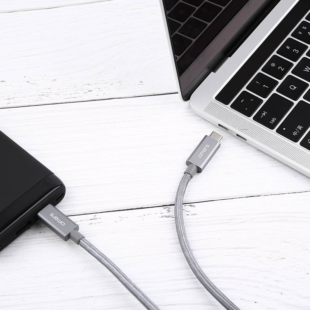 【omars】USB 3.1 Type-C to Type-C 編織傳輸充電線